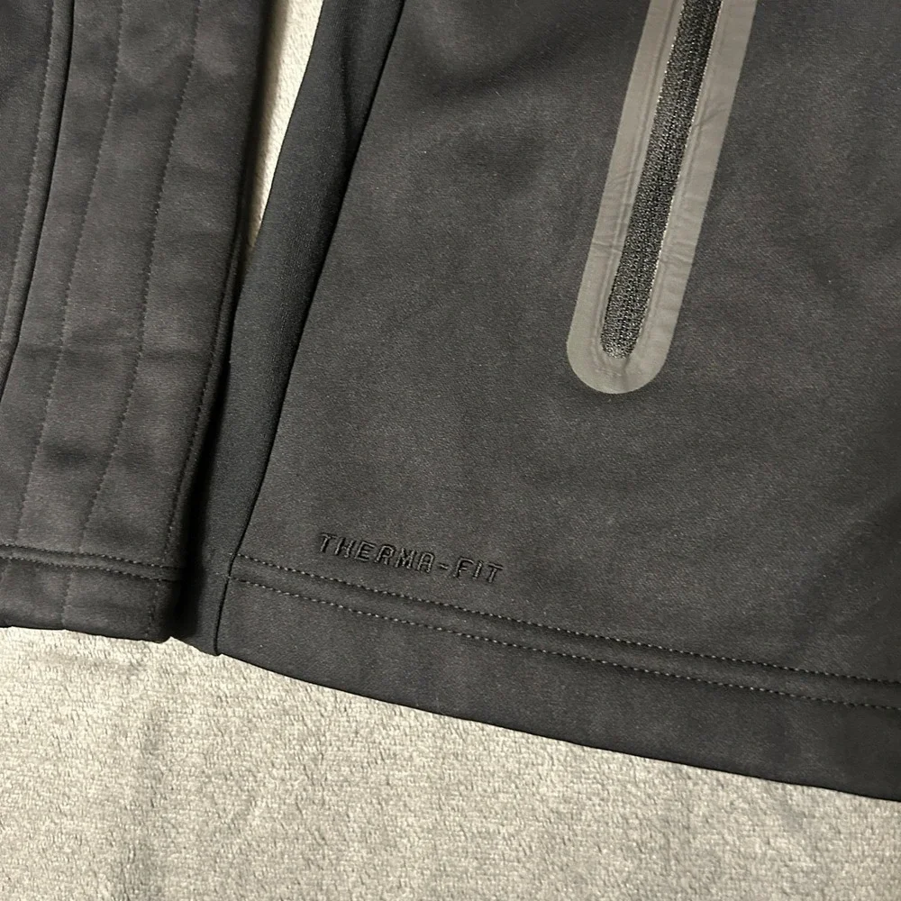 Nike Therma-FIT Hoodie Womens XL Black Full Zip Performance Jacket 383538-010